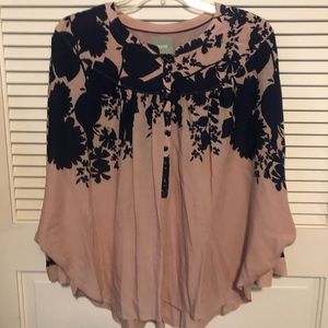 Maeve Anthropologie floral top